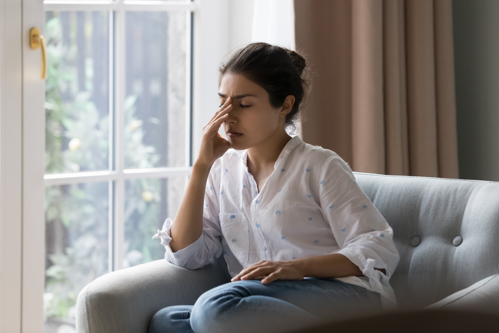 Tired Young Woman